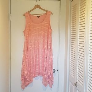 Blush crocheted Torrid dress